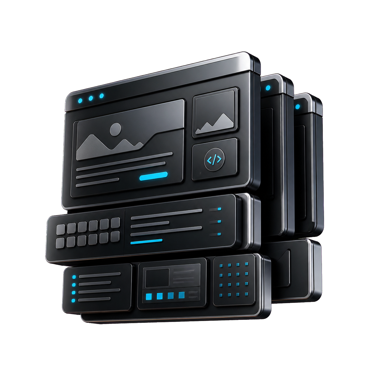 Layered web services interface illustration